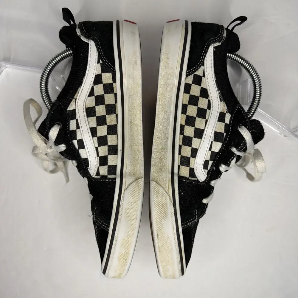 Vans Sneakers Youth 7 Old Skool Checkerboard Black White Skateboard Shoes